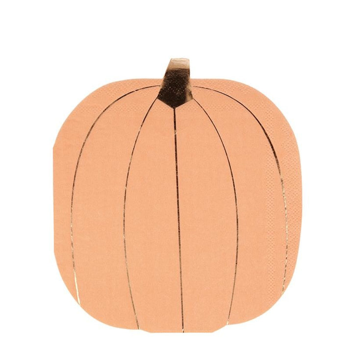 PASTEL PUMPKIN NAPKINS Meri Meri Halloween Tableware Bonjour Fete - Party Supplies