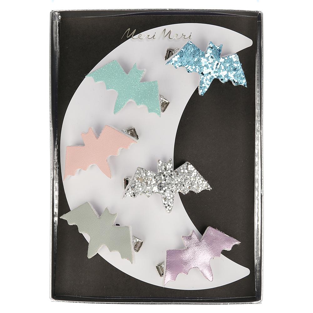 BAT HAIR CLIPS Meri Meri Halloween Costumes Bonjour Fete - Pastel Halloween Party Supplies