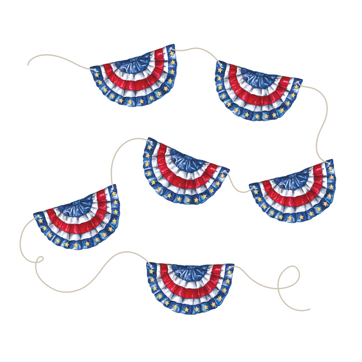 PATRIOTIC BUNTING Hester & Cook Bonjour Fete - Party Supplies