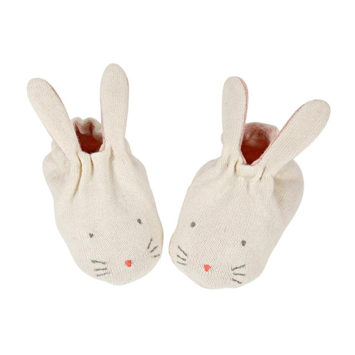 BUNNY BABY BOOTIES Meri Meri Baby PEACH Bonjour Fete - Party Supplies