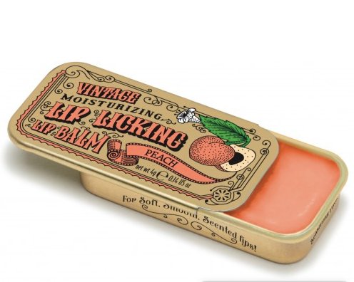 VINTAGE LIP LICKING LIP BALM Tinte Cosmetics Kid's Bath PEACH Bonjour Fete - Party Supplies