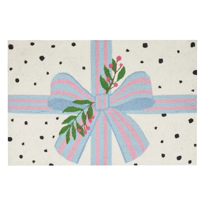 HOLIDAY PRESENT HOOK RUG Peking Handicraft CHRISTMAS DECOR Bonjour Fete - Party Supplies