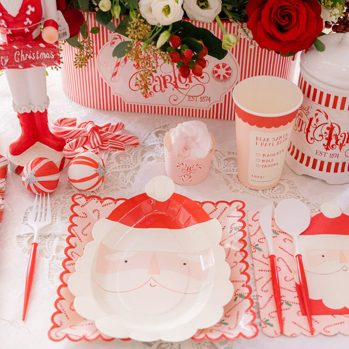 PINK CANDY CANES FOOD CUPS My Mind’s Eye Christmas Baking Bonjour Fete - Party Supplies