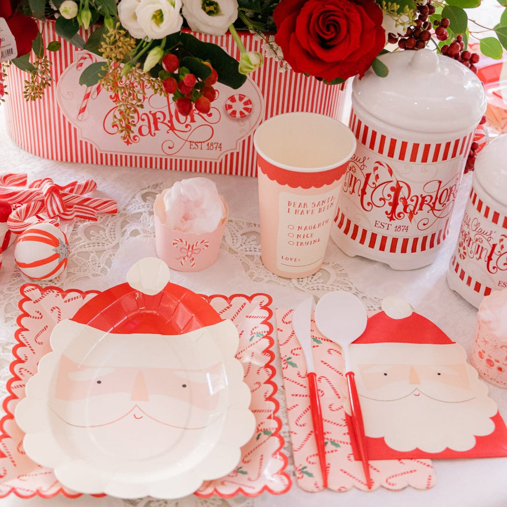 SANTA NAPKINS My Mind’s Eye Christmas Holiday Party Supplies Bonjour Fete - Party Supplies