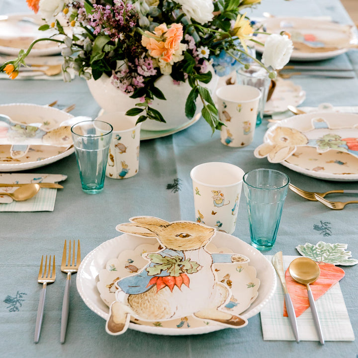 PETER RABBIT AND FRIENDS PLATES Meri Meri Plates Bonjour Fete - Party Supplies