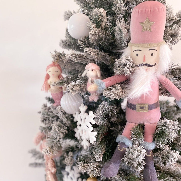 PINK NUTCRACKER CHRISTMAS TOY Mon Ami Christmas Toy Bonjour Fete - Party Supplies