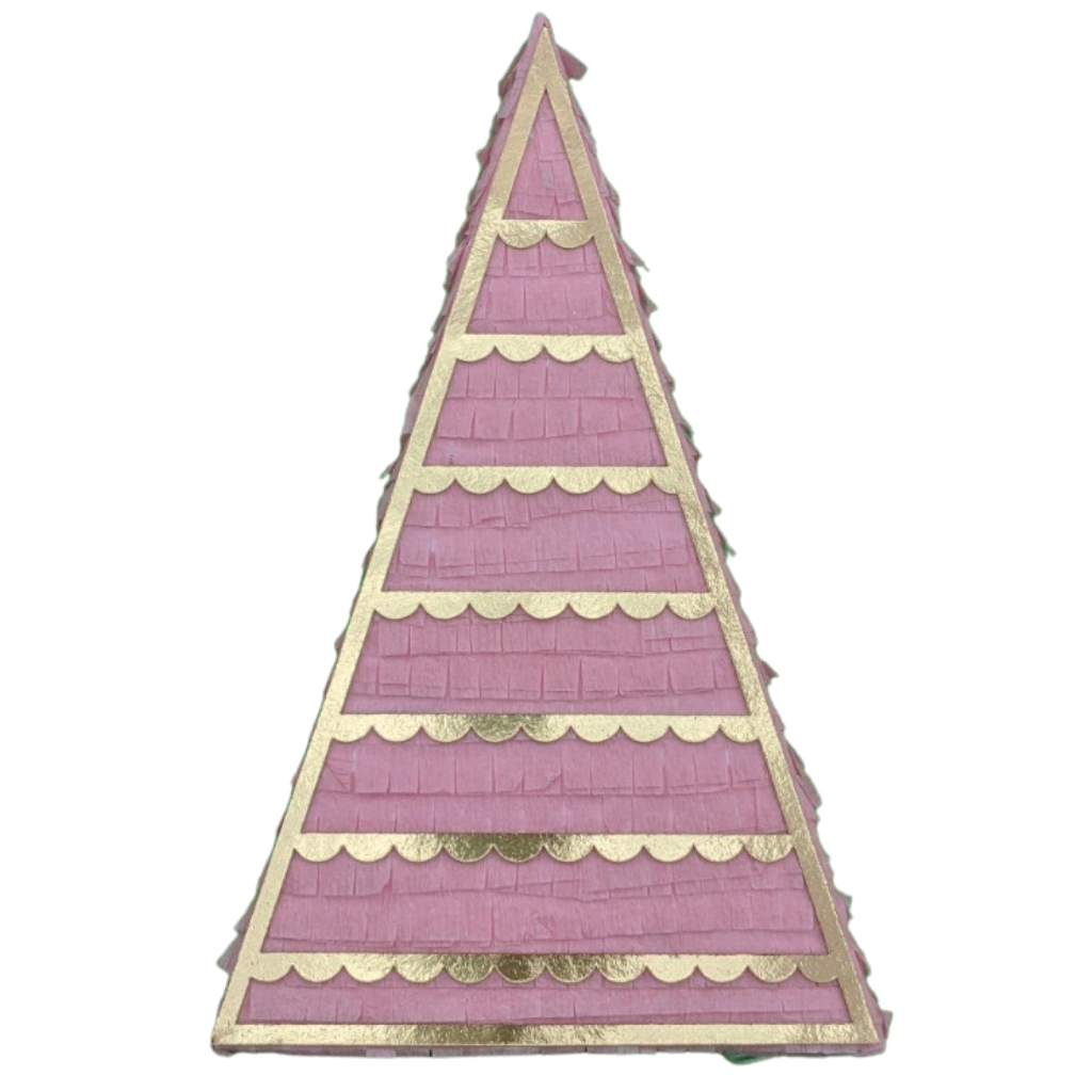 PINK CHRISTMAS TREE MINI HANDMADE PIÑATA FAVOR Lula Flora Christmas Favor Bonjour Fete - Party Supplies