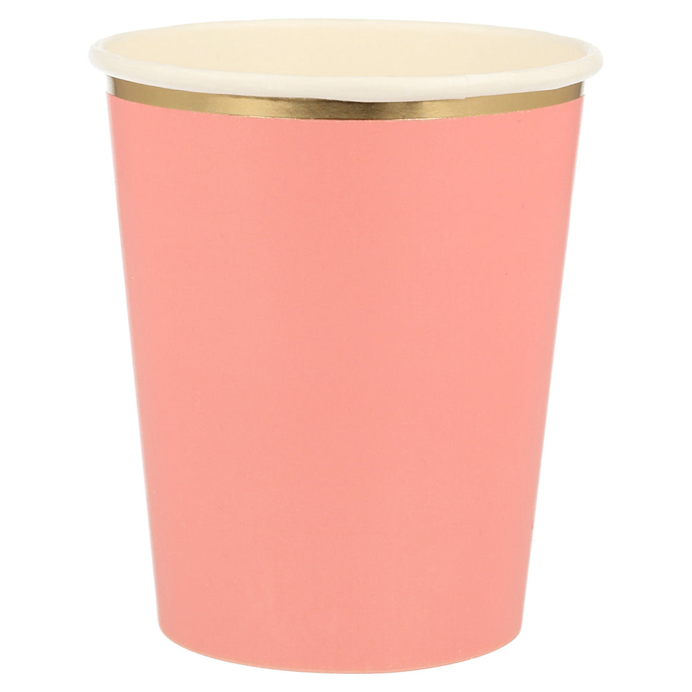 PINK HEARTS CUPS Meri Meri Cups Bonjour Fete - Party Supplies