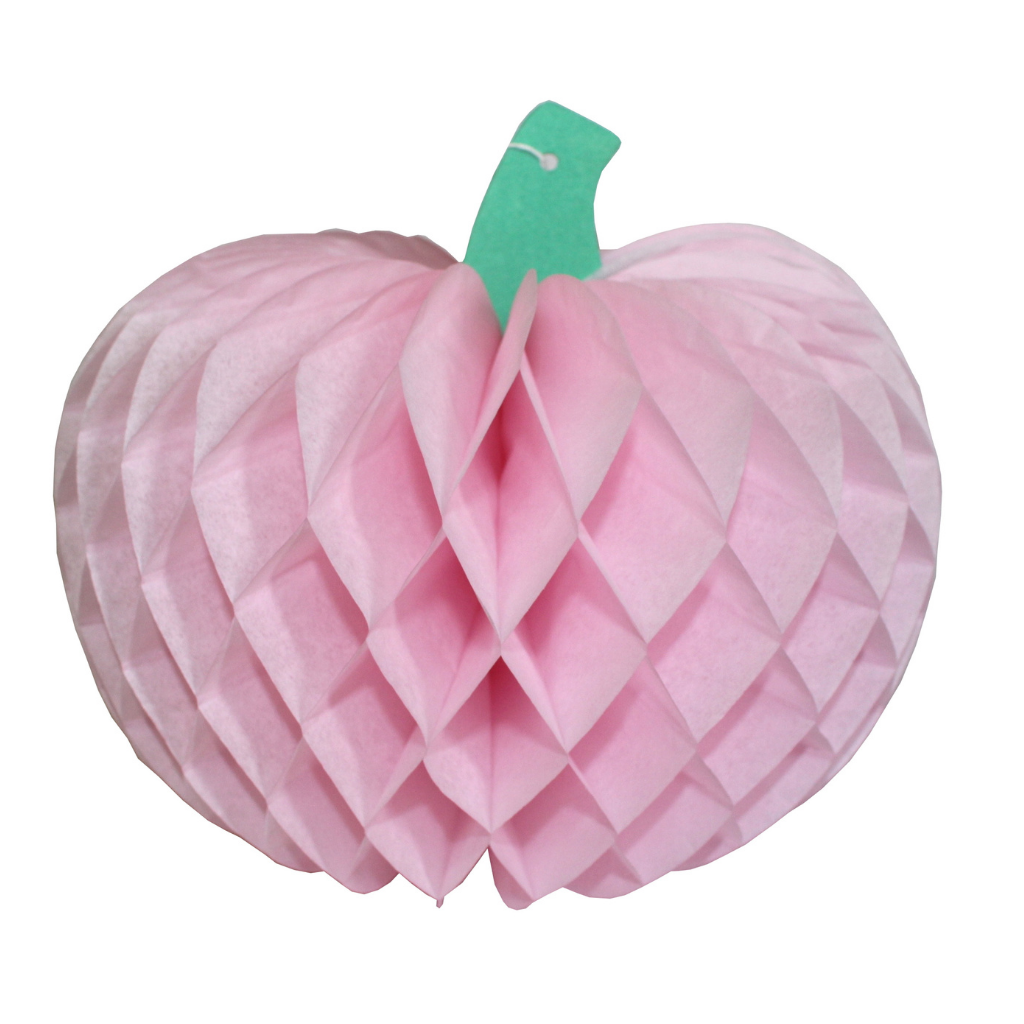 TEAL HONEYCOMB PUMPKIN Devra Party Halloween Party Decorations PINK Bonjour Fete - Pastel Halloween Party Supplies