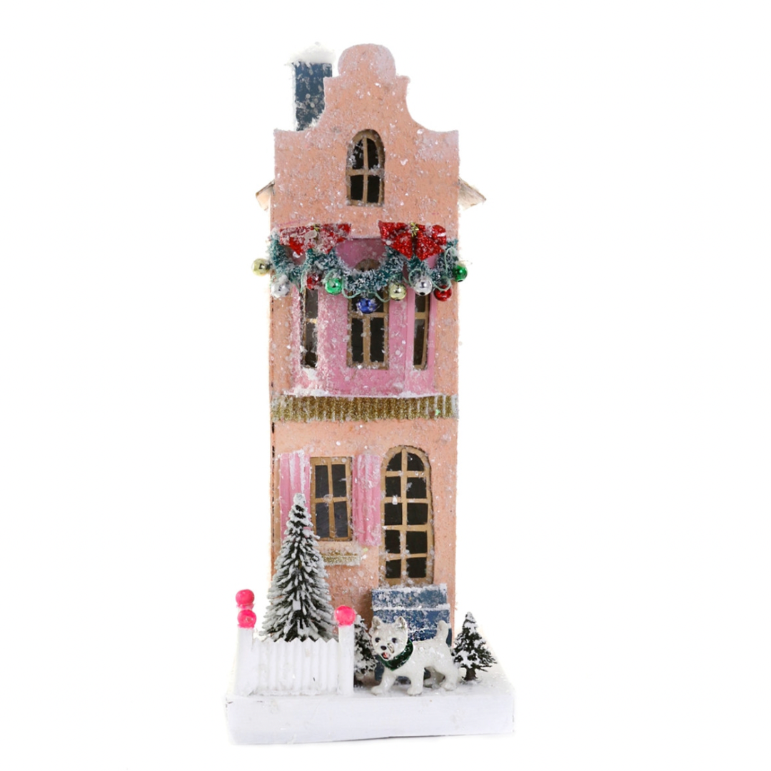 PINK TOWNHOUSE BY CODY FOSTER Cody Foster Co. Christmas House Bonjour Fete - Party Supplies