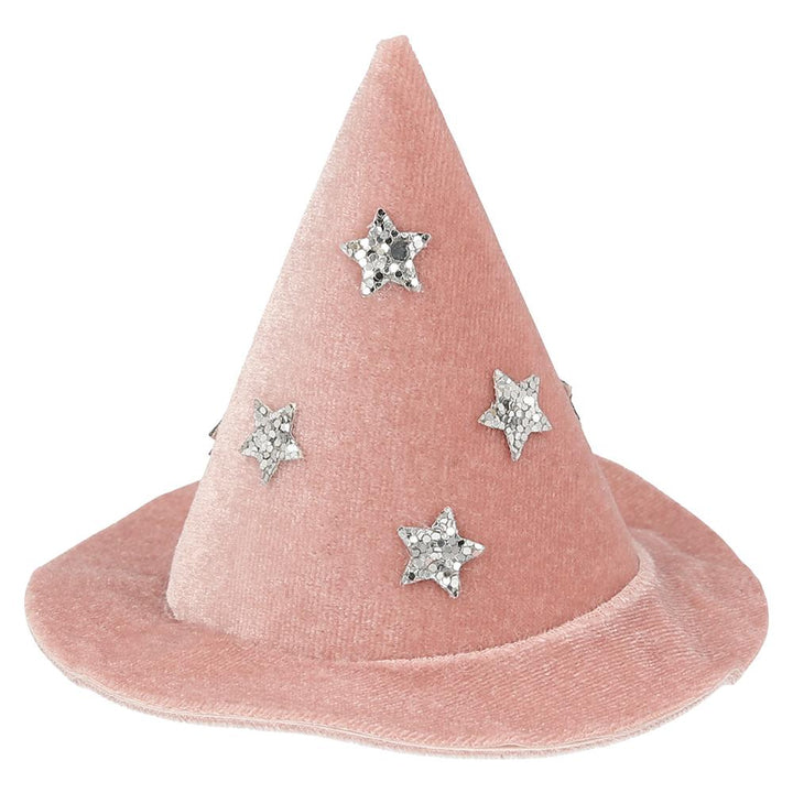 PINK VELVET WITCH HAT Meri Meri Halloween Costumes Bonjour Fete - Pastel Halloween Party Supplies