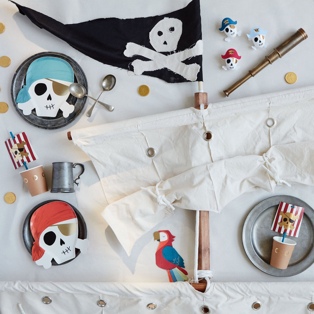 PIRATE PARTY CUPS Meri Meri Cups Bonjour Fete - Party Supplies