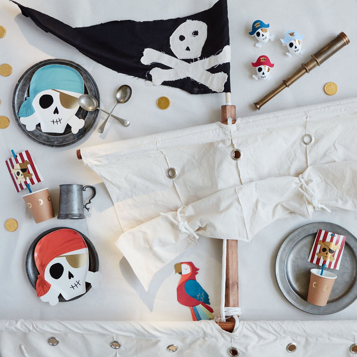 PIRATE PARTY CUPS Meri Meri Cups Bonjour Fete - Party Supplies