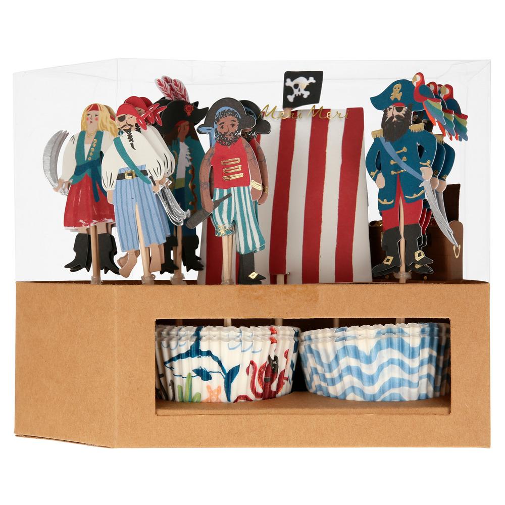PIRATE SHIP CUPCAKE KIT Meri Meri Baking Bonjour Fete - Party Supplies