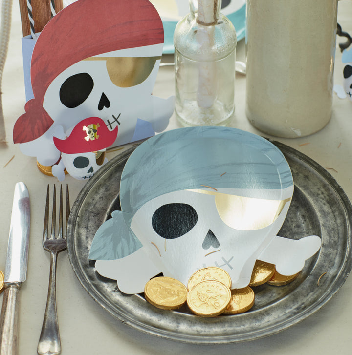 PIRATE PLATES Meri Meri Plates Bonjour Fete - Party Supplies