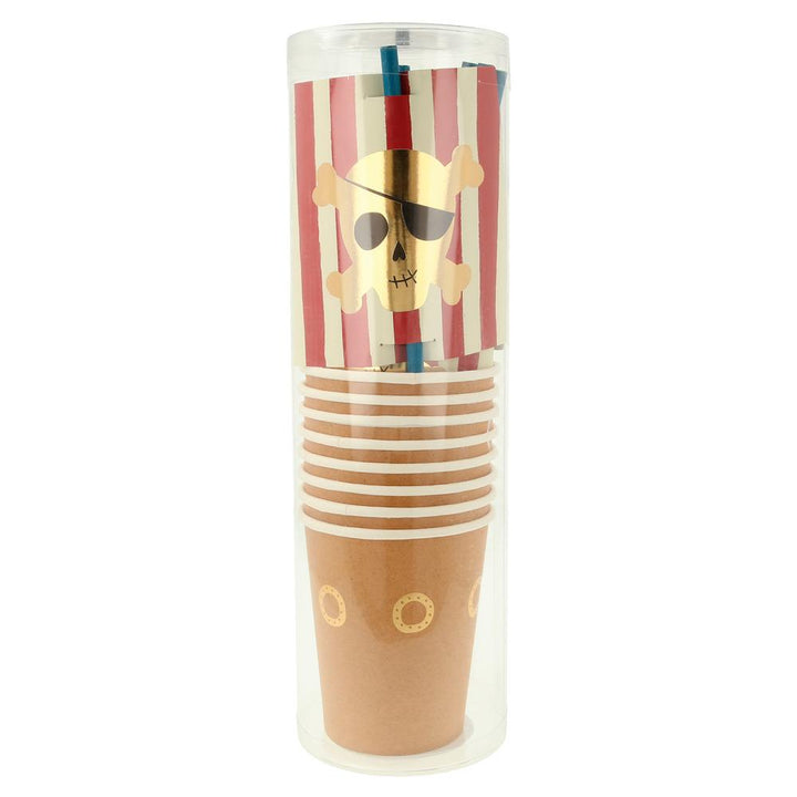 PIRATE CUP SET Meri Meri Cups Bonjour Fete - Party Supplies