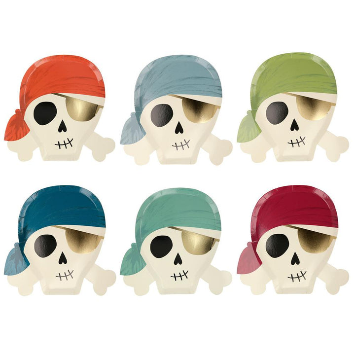 PIRATE PLATES Meri Meri Plates Bonjour Fete - Party Supplies
