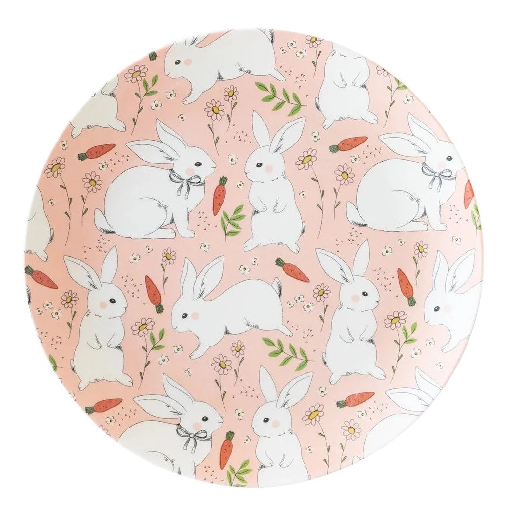 EASTER BUNNY REUSABLE BAMBOO PLATES My Mind's Eye Easter tableware Bonjour Fete - Party Supplies