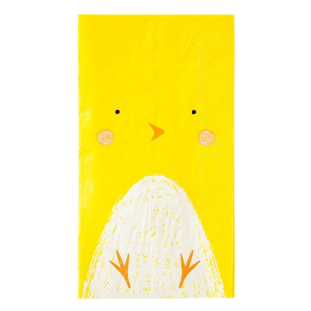 CHICK GUEST TOWELS My Mind's Eye Easter tableware Bonjour Fete - Party Supplies