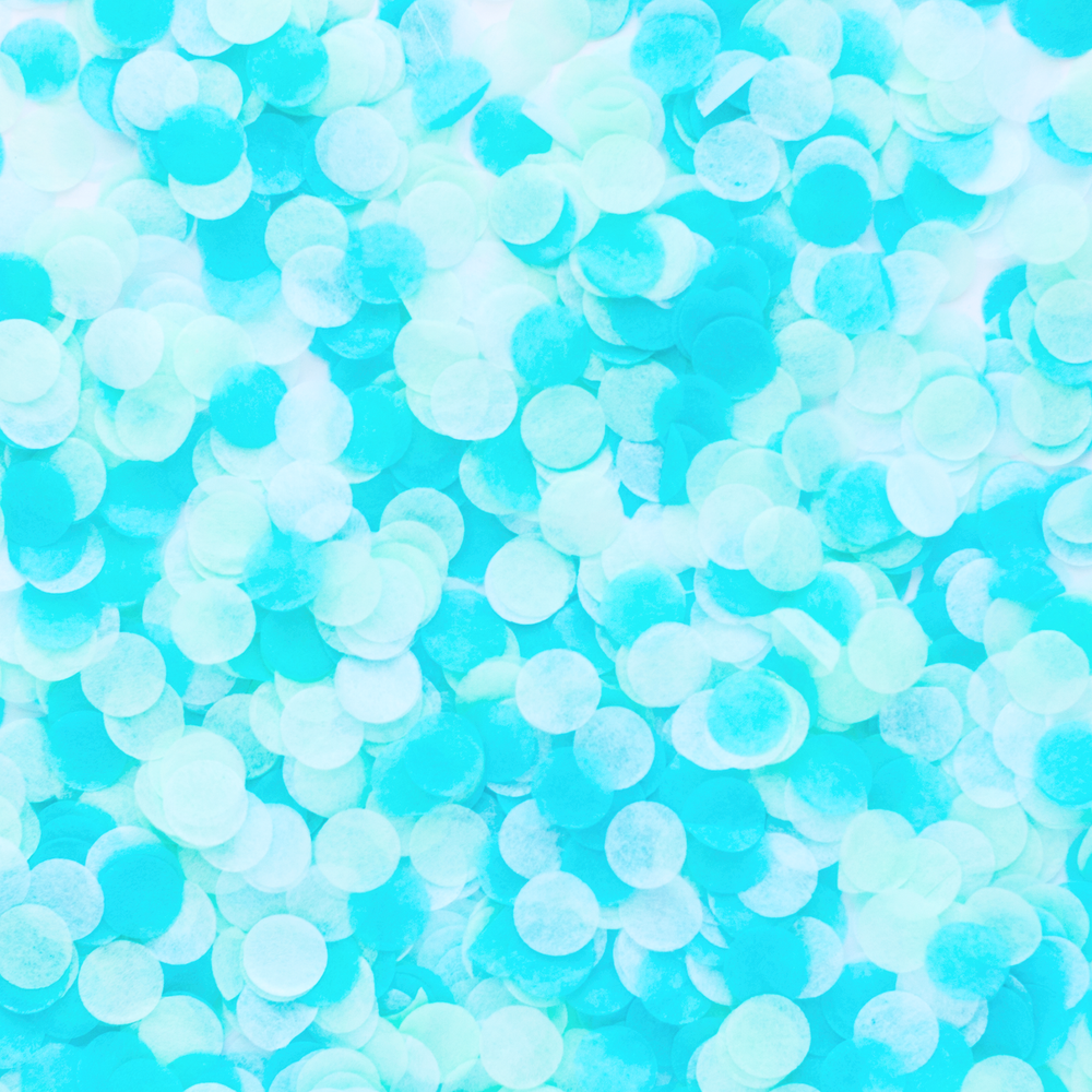 POOLSIDE BLUE CONFETTI MIX Studio Pep Confetti Bonjour Fete - Party Supplies