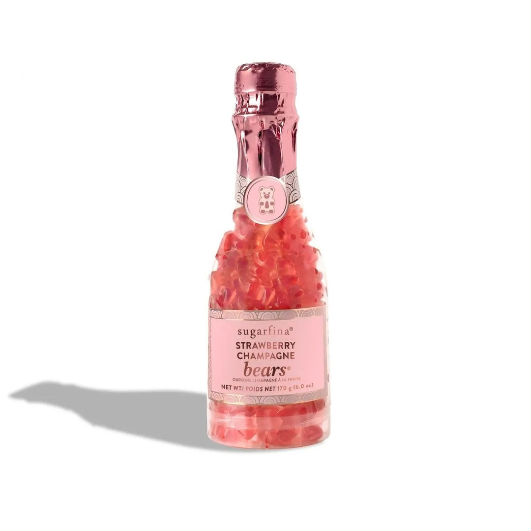 SUGARFINA STRAWBERRY CHAMPAGNE BEARS ® CELEBRATION BOTTLE Sugarfina Candy Bonjour Fete - Party Supplies