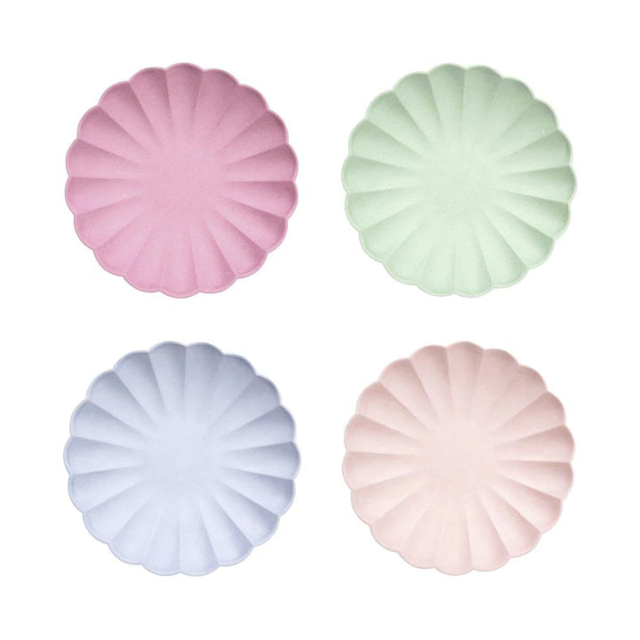 ECO-FRIENDLY MULTICOLOR COMPOSTABLE PARTY PLATES Meri Meri PLATES SMALL - 7.5" Bonjour Fete - Party Supplies