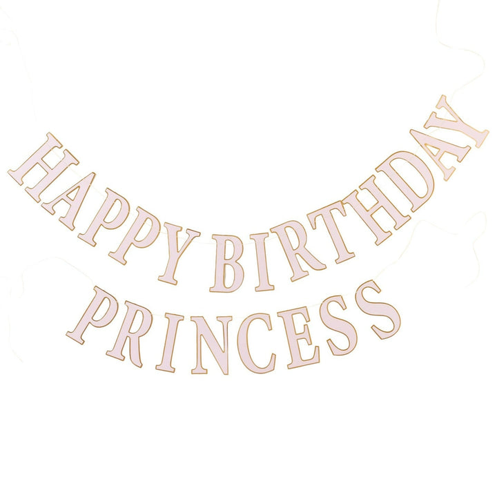 PRINCESS HAPPY BIRTHDAY BANNER My Mind’s Eye Bonjour Fete - Party Supplies