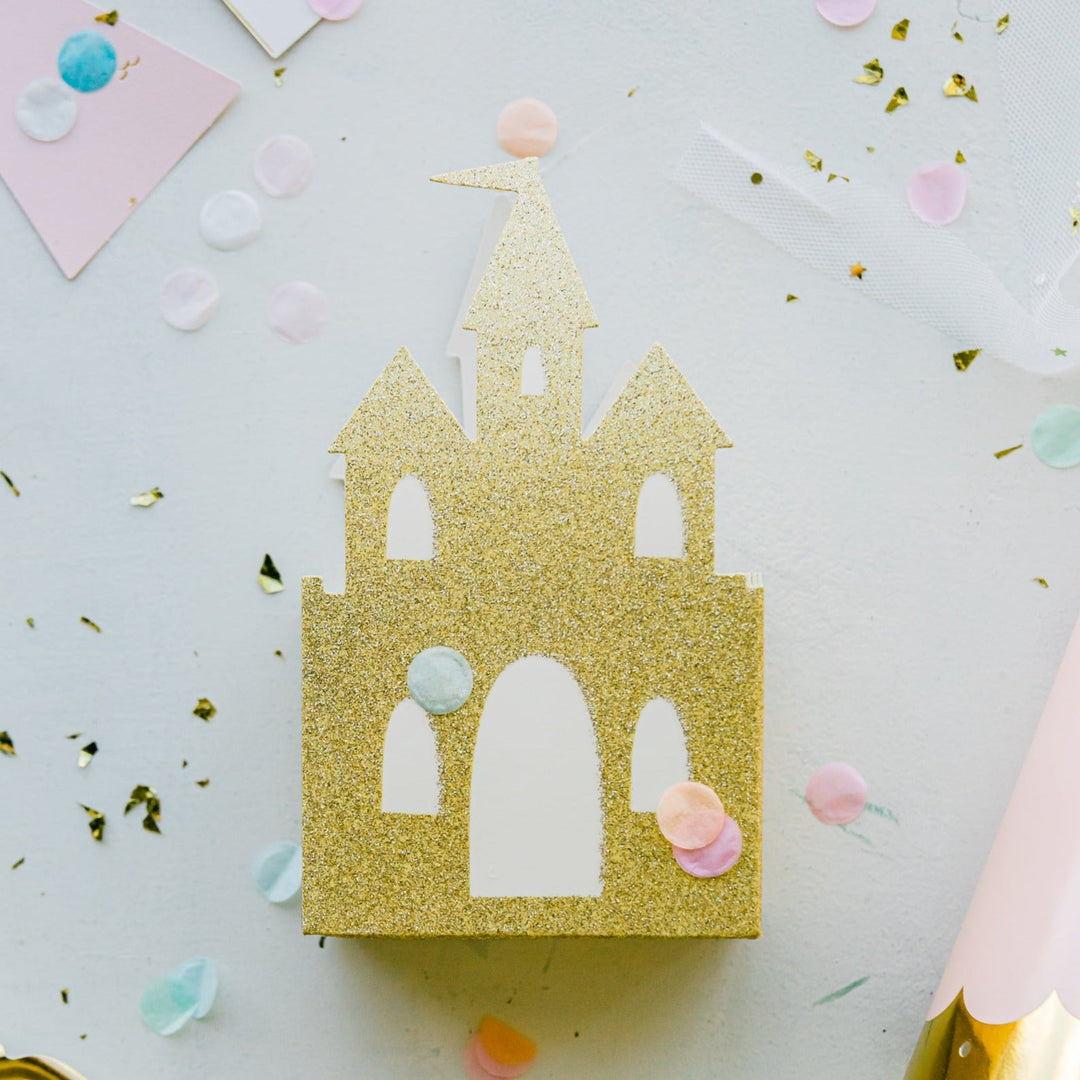PRINCESS CASTLE FAVOR BOXES My Mind’s Eye Bonjour Fete - Party Supplies