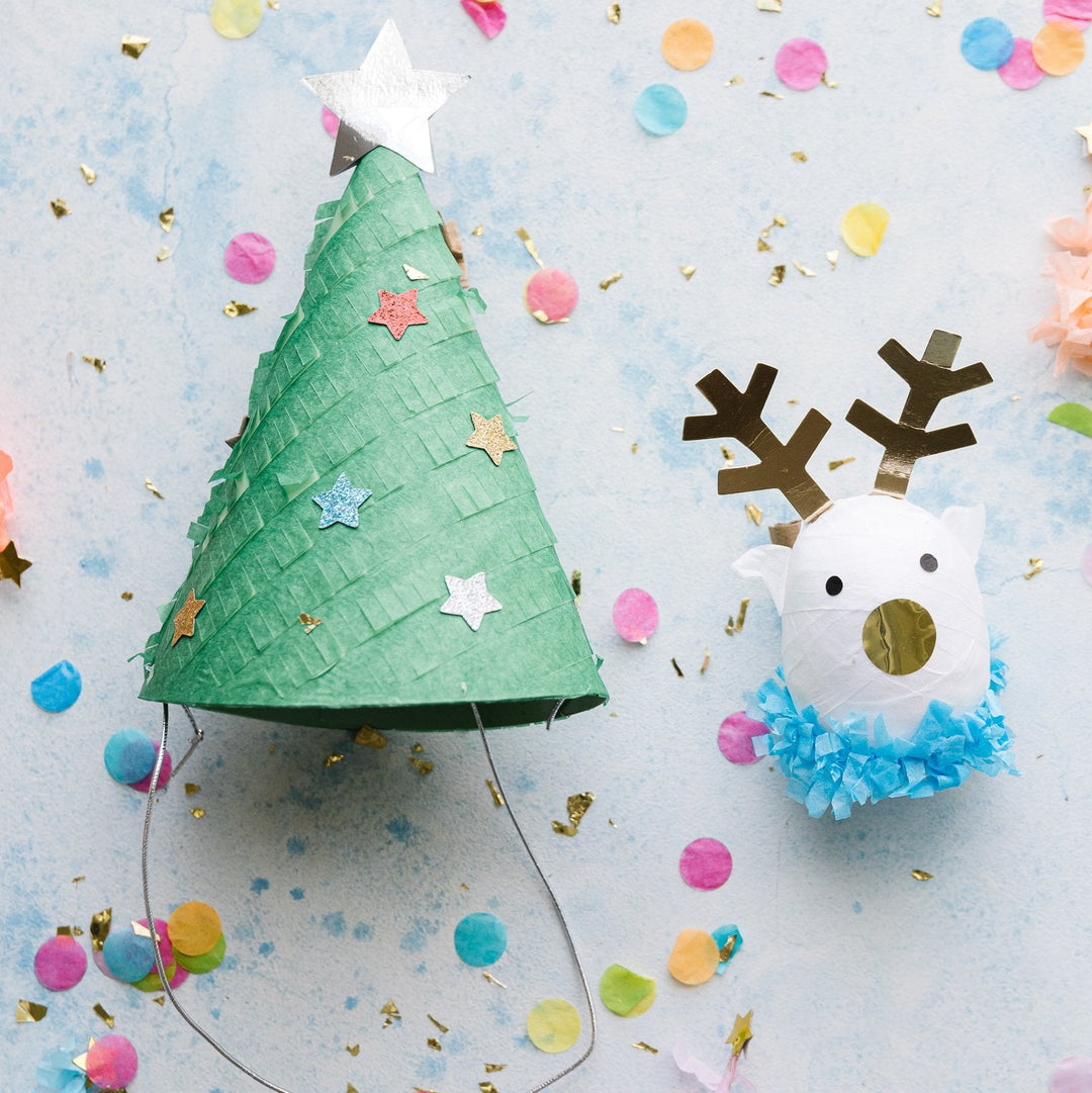CHRISTMAS TREE HATS Meri Meri Christmas Wear Bonjour Fete - Party Supplies