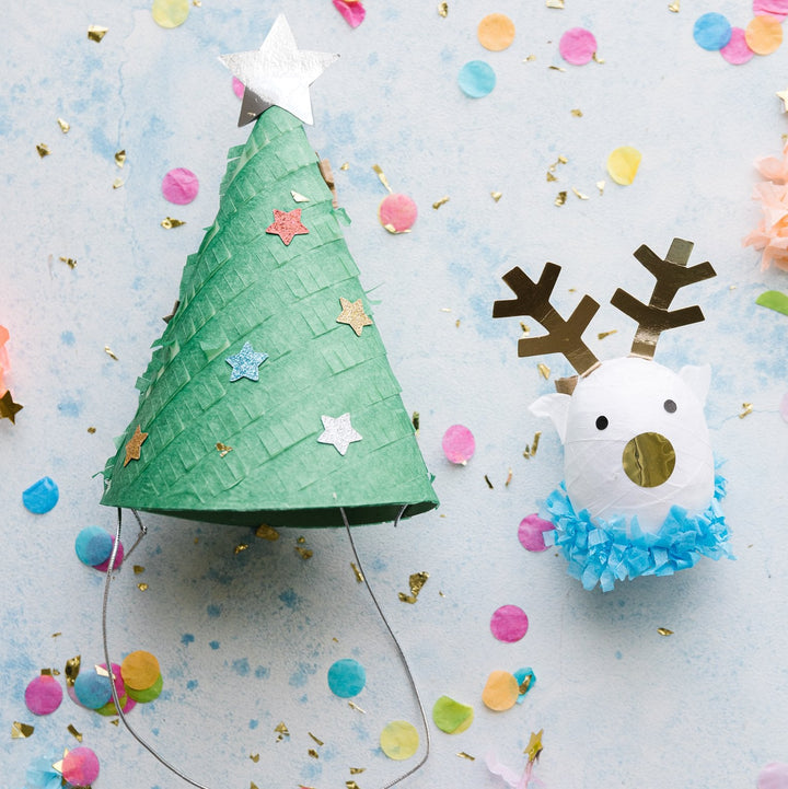 FESTIVE REINDEER CHRISTMAS SURPRISE BALLS Meri Meri Christmas Favor Bonjour Fete - Party Supplies