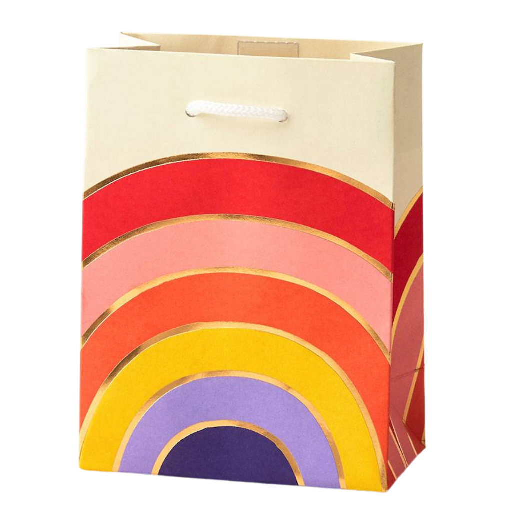 GOLD FOIL RAINBOW GIFT BAG Paper Source Wholesale Gift Wrapping Bonjour Fete - Party Supplies