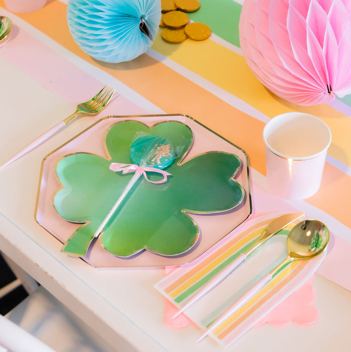 CLOVER LEAF PLATES Meri Meri St. Patrick's Day Bonjour Fete - Party Supplies