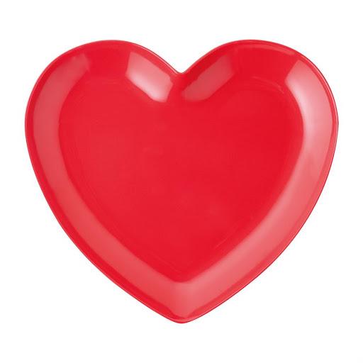MELAMINE HEART PLATE SET Supreme Housewares Bowls Bonjour Fete - Party Supplies