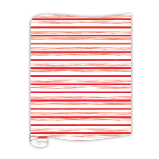 CANDY CANE STRIPE TABLE RUNNER Rosanne Beck Collections Christmas Holiday Party Supplies Bonjour Fete - Party Supplies
