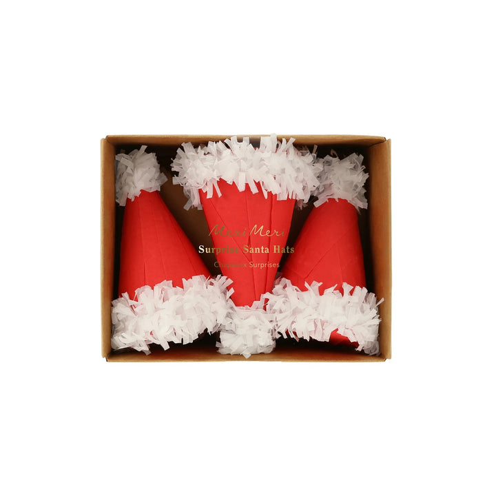 SANTA HAT SURPRISE BALL Meri Meri Christmas Favor Bonjour Fete - Party Supplies