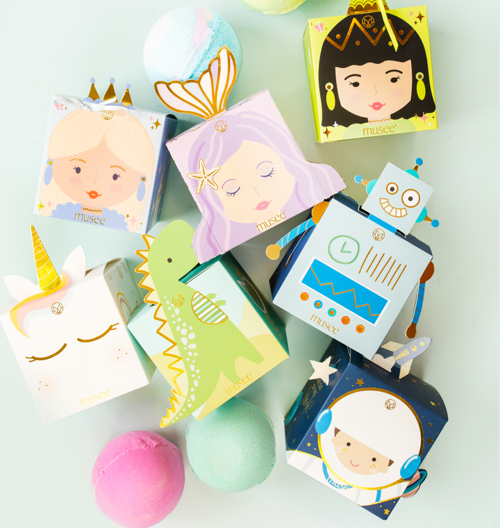 MUSEE ROBOT BATH BOMB Musee Kid's Bath Bonjour Fete - Party Supplies