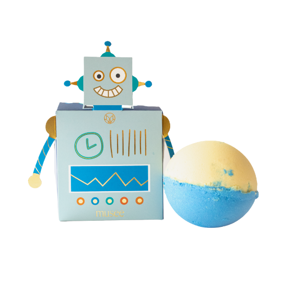 MUSEE ROBOT BATH BOMB Musee Kid's Bath Bonjour Fete - Party Supplies