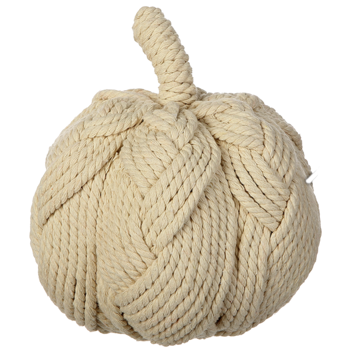 ROPE PUMPKIN Allstate Floral Halloween Home Decor 7.4" x 7" Bonjour Fete - Party Supplies