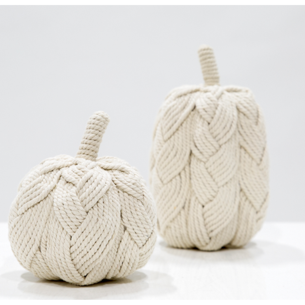 ROPE PUMPKIN Allstate Floral Halloween Home Decor Bonjour Fete - Party Supplies