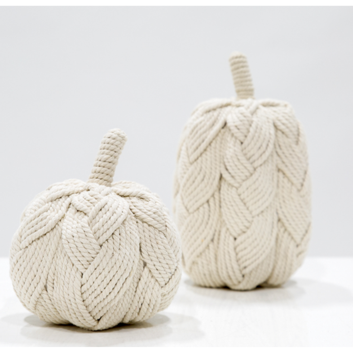 ROPE PUMPKIN Allstate Floral Halloween Home Decor Bonjour Fete - Party Supplies