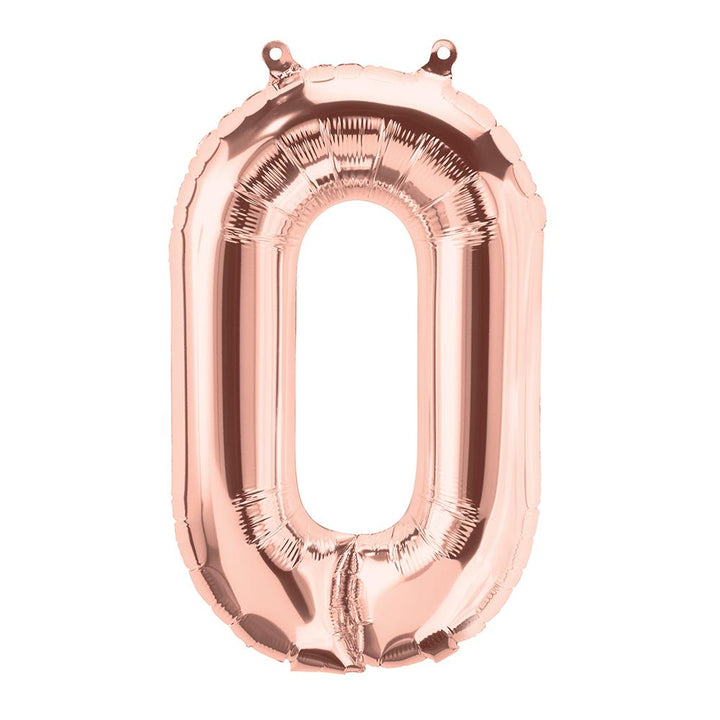 LETTER O FOIL BALLOON Northstar Balloons Balloon 16" / Rose Gold Bonjour Fete - Party Supplies