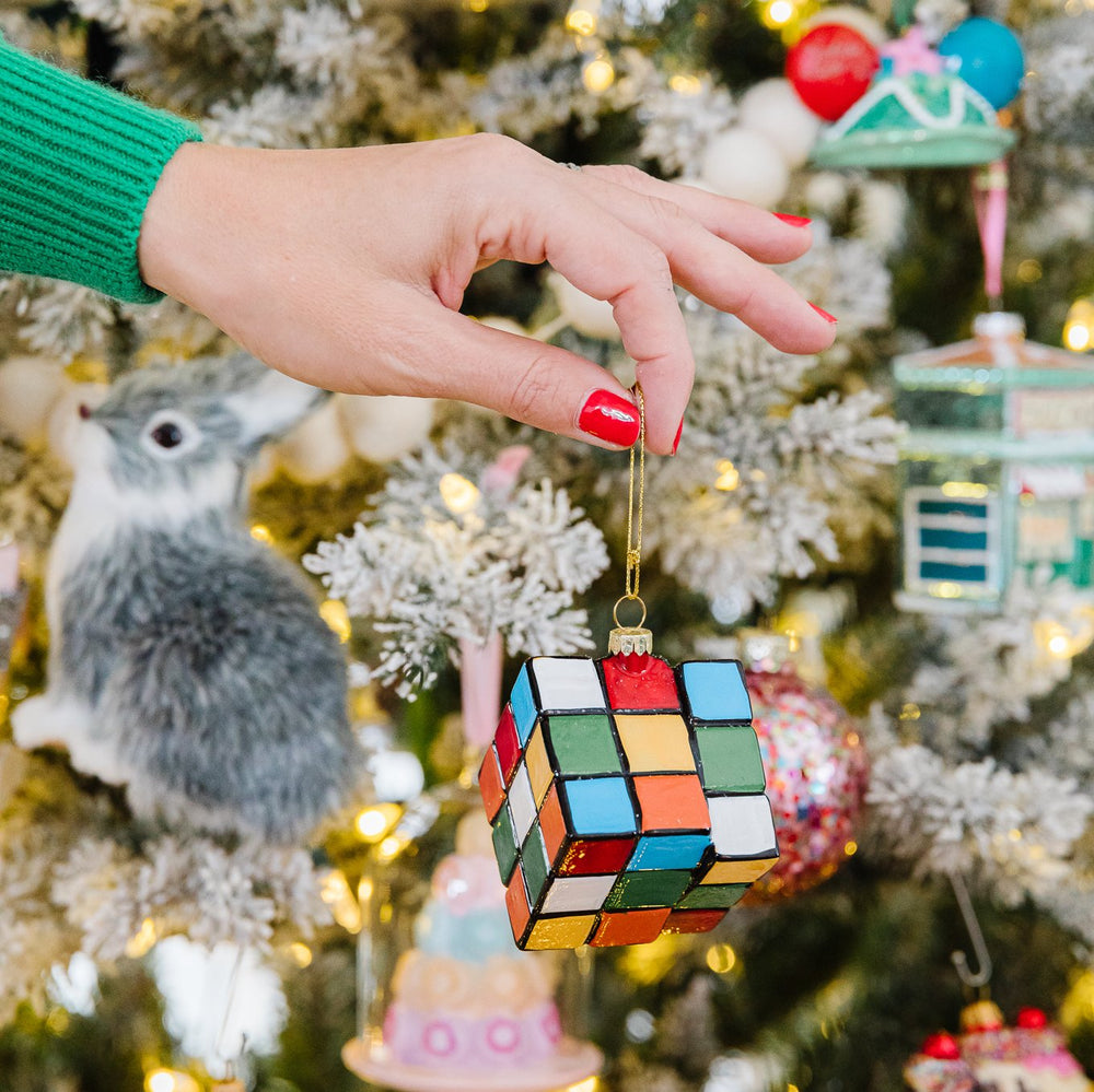 RUBIK'S CUBE ORNAMENT Cody Foster Co. Christmas Ornament Bonjour Fete - Party Supplies
