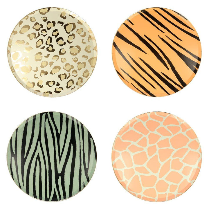 SAFARI ANIMAL PRINT PLATES - LARGE Meri Meri Plates Bonjour Fete - Party Supplies