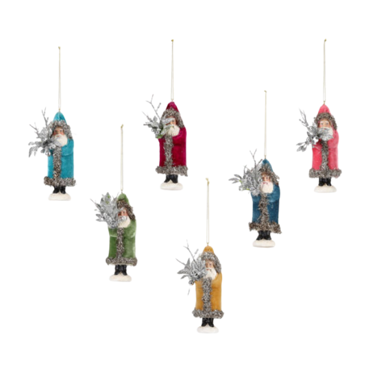 SANTA ORNAMENTS One Hundred 80 Degrees Christmas Ornament Bonjour Fete - Party Supplies