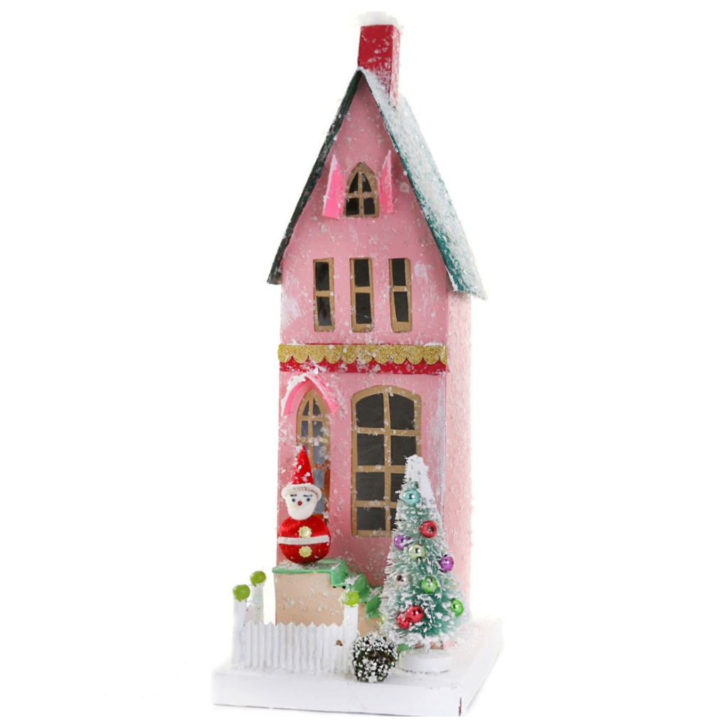 VINTAGE SANTA TOWNHOUSE BY CODY FOSTER Cody Foster Co. Christmas House Bonjour Fete - Party Supplies