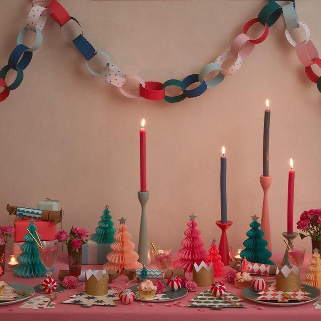 SCALLOPED CHRISTMAS PAPER CHAINS Meri Meri Christmas Party Decor Bonjour Fete - Party Supplies