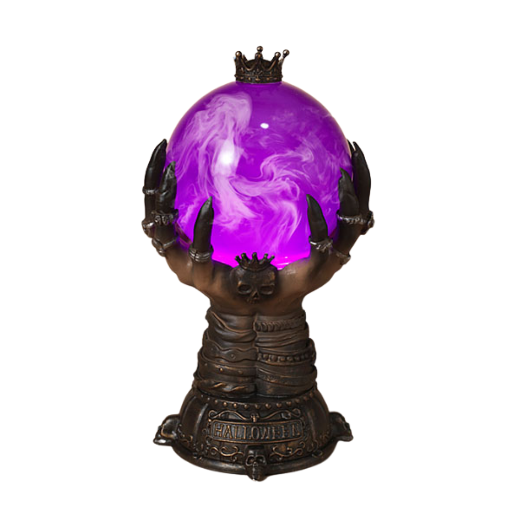 LIGHT-UP SPINNING SMOKEY WATER GLOBE The Gerson Companies Halloween Party Decorations Bonjour Fete - Party Supplies