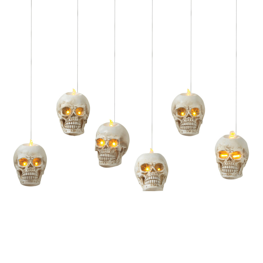 HANGING SKULL DECORATION The Gerson Companies Halloween Party Decorations Bonjour Fete - Party Supplies