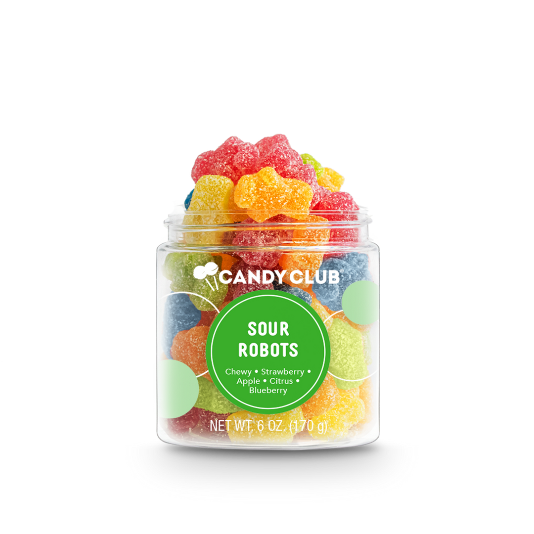 SOUR GUMMY ROBOT CANDY Candy Club Candy Bonjour Fete - Party Supplies