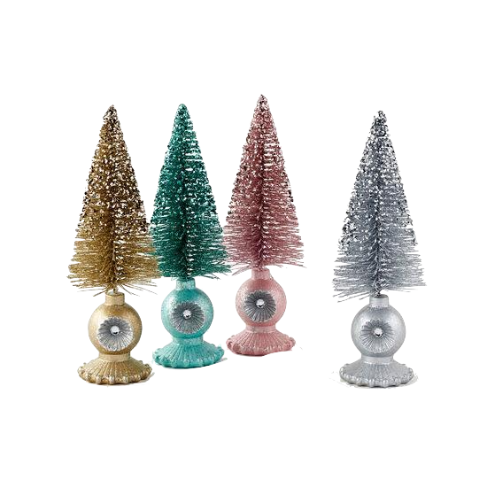 SPARKLY VINTAGE SMALL TREE One Hundred 80 Degrees Decorative Trees Bonjour Fete - Party Supplies